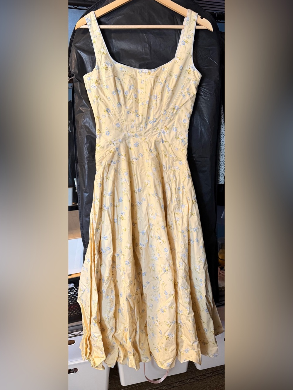 BNWT House Of CB Jaime Floral Stretch Cotton Dress - Picture 7 of 9